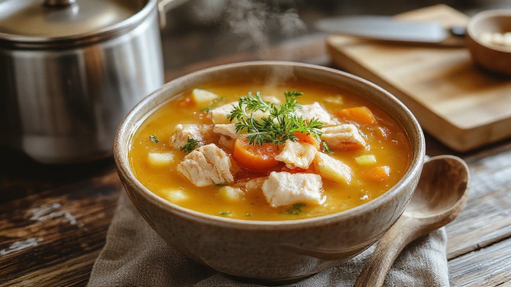 comforting chicken soup recipe