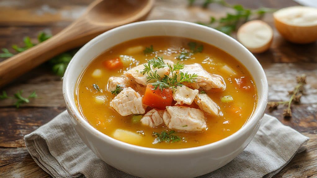 comforting homemade chicken soup
