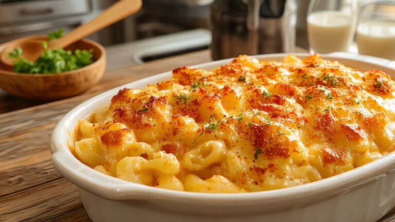 creamy baked macaroni dish