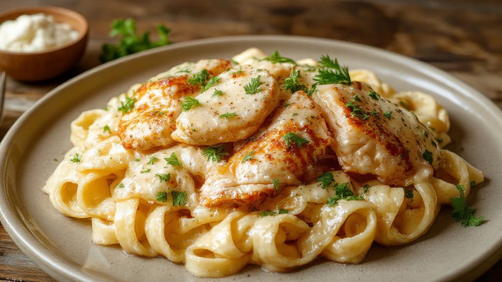 creamy chicken alfredo pasta