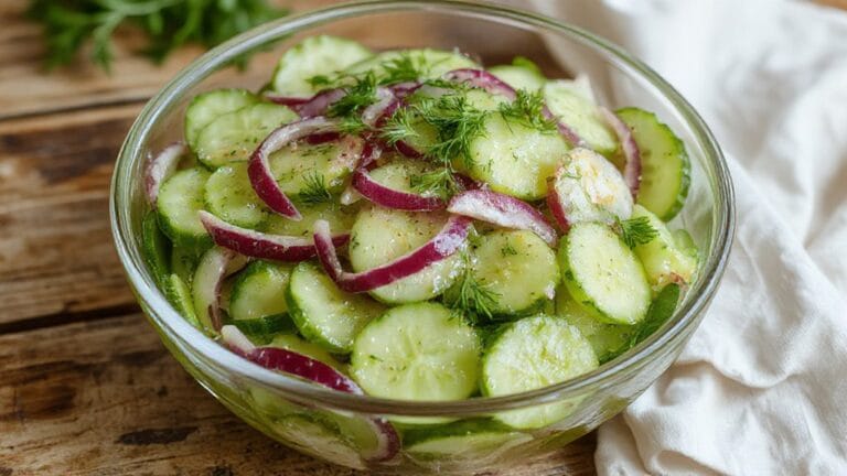 crisp and refreshing cucumber salad
