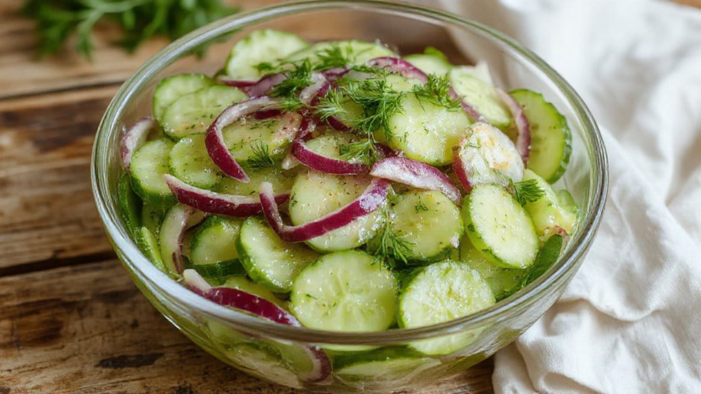 crisp and refreshing cucumber salad