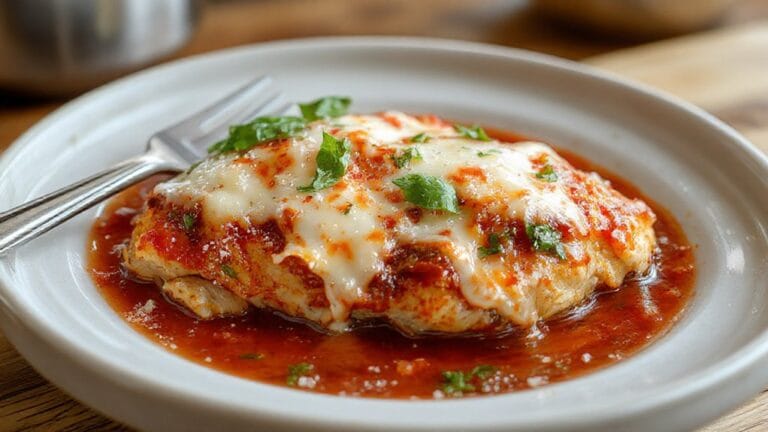 crispy chicken with cheese