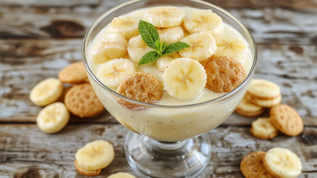 delicious banana pudding dessert