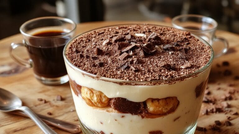 delicious coffee flavored dessert