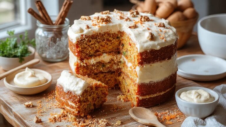 delicious homemade carrot cake