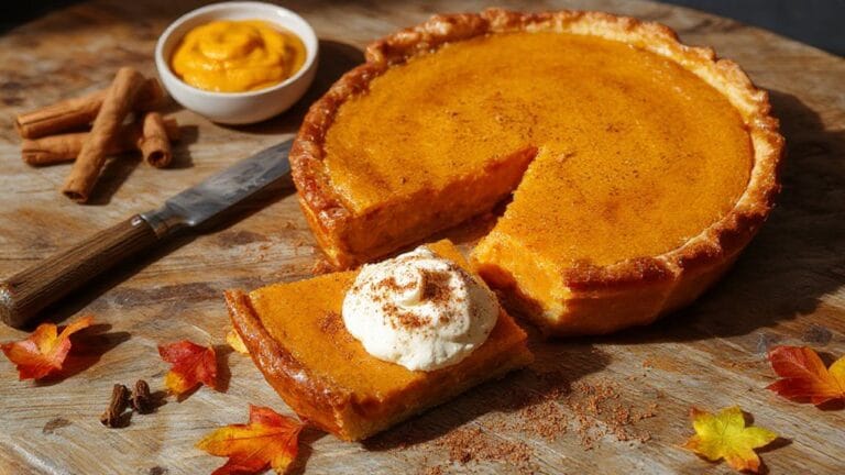 delicious homemade pumpkin pie
