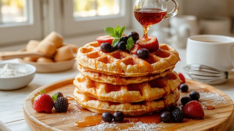 delicious homemade waffle recipe