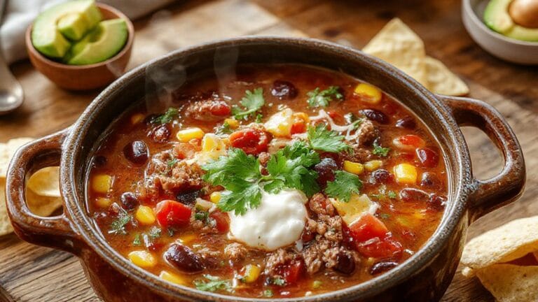 delicious taco soup recipe