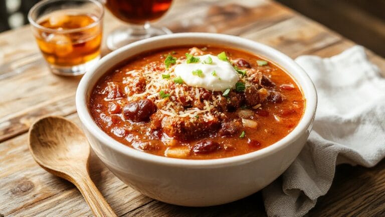 hearty and flavorful chili