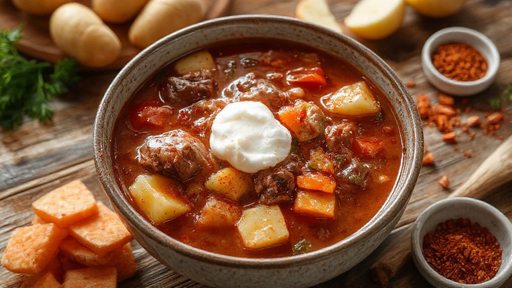 hearty beef goulash stew