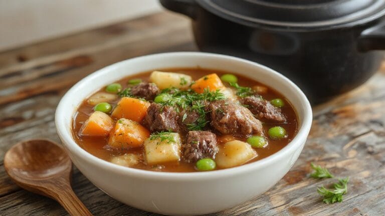 hearty beef stew preparation