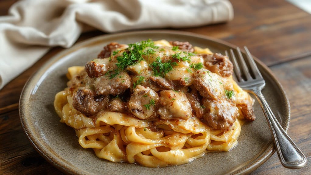 hearty beef stroganoff recipe