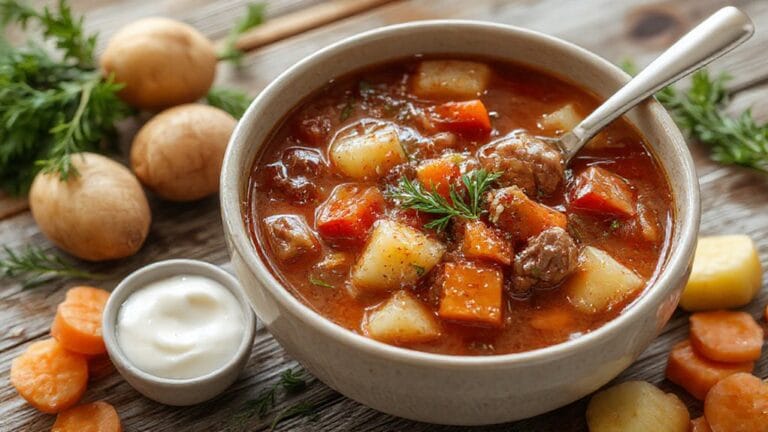 hearty meat and vegetable stew