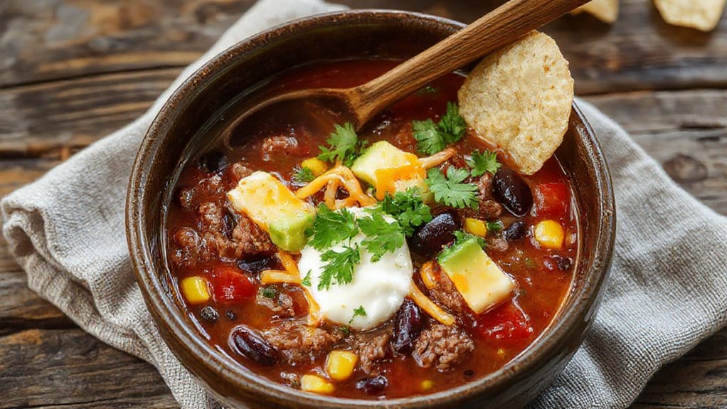 hearty taco soup recipe