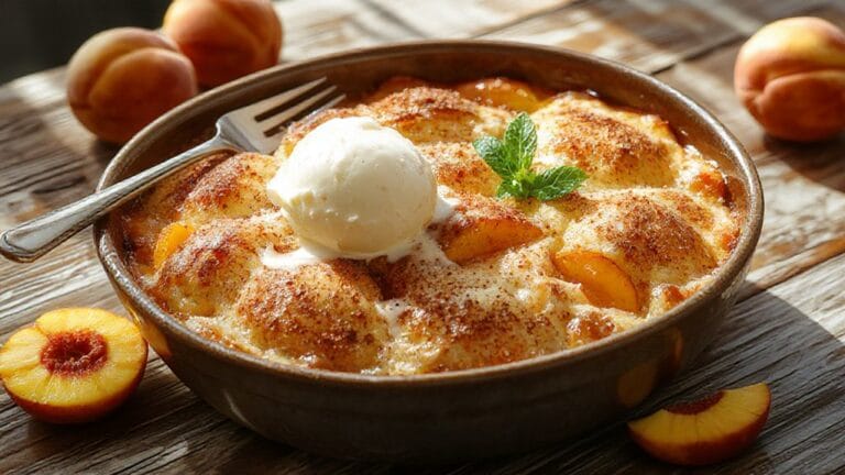 peach cobbler dessert recipe