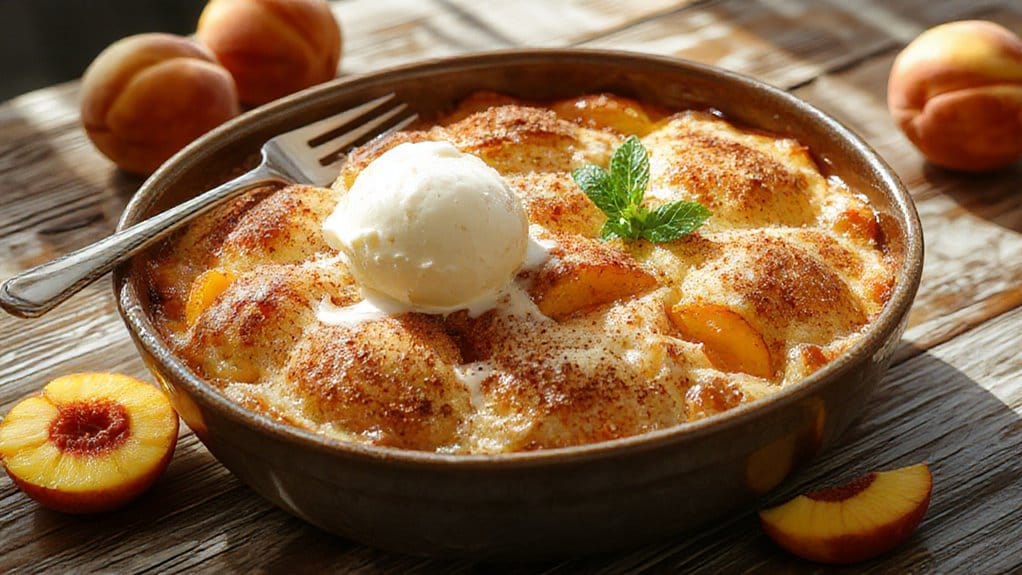 peach cobbler dessert recipe