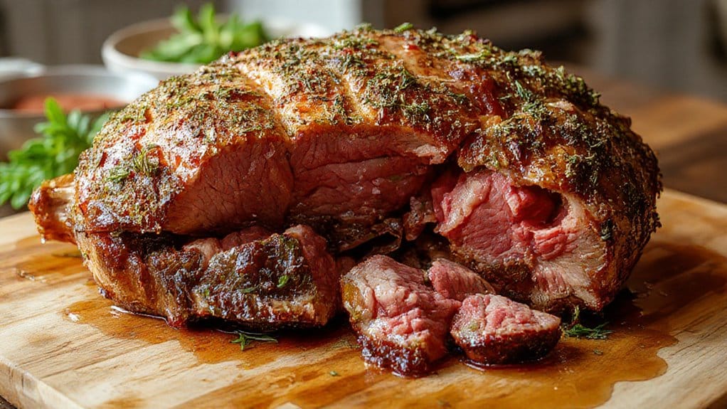 perfectly tender prime rib