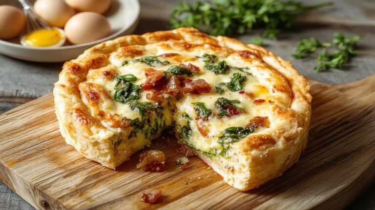 savory baked egg dish