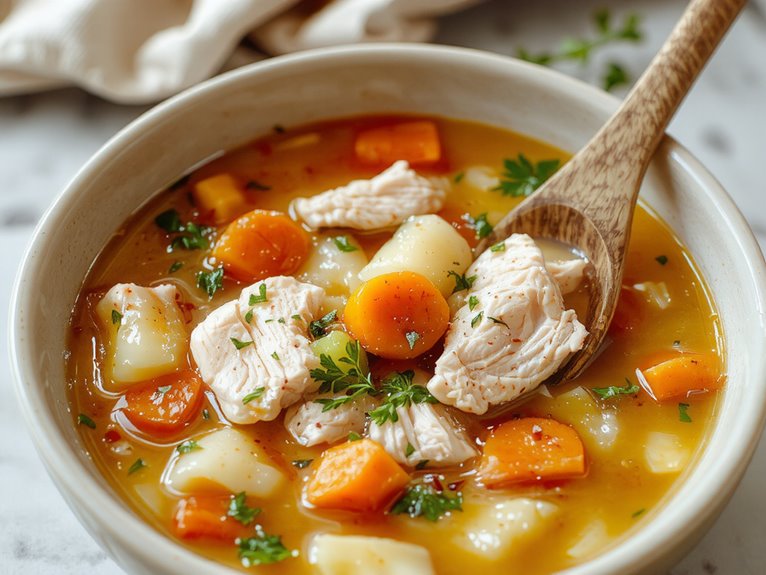 comforting classic chicken noodle soup