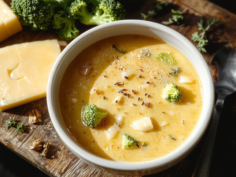 creamy broccoli cheddar soup