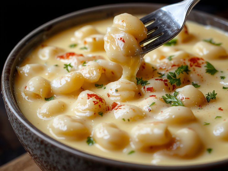 creamy cheesy comfort food