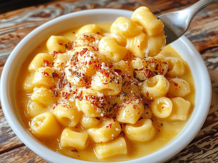 creamy cheesy pasta dish