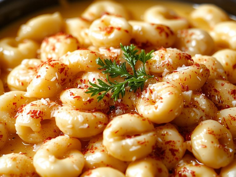 creamy cheesy pasta dish