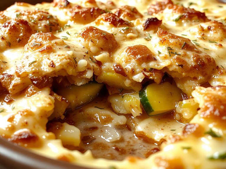 creamy cheesy squash casserole