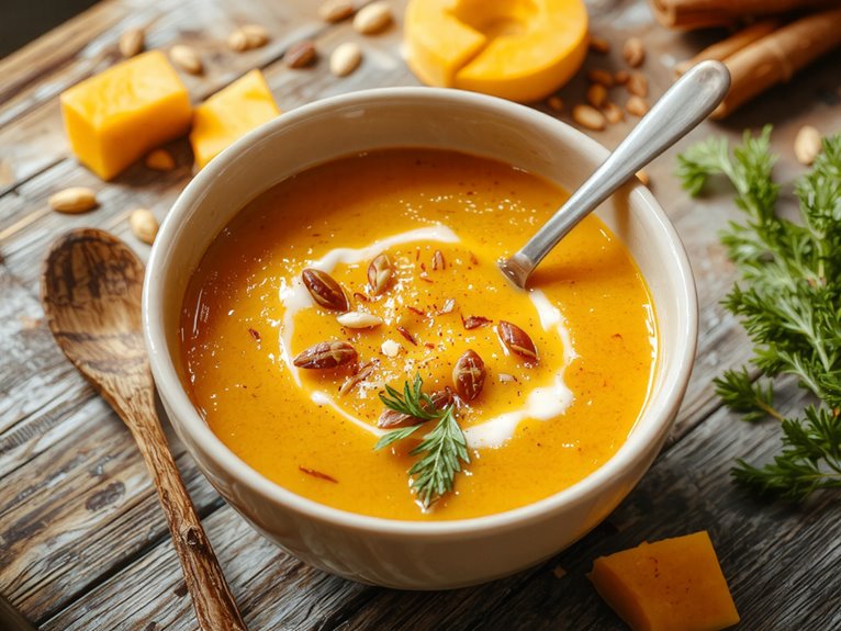 creamy comforting squash soup