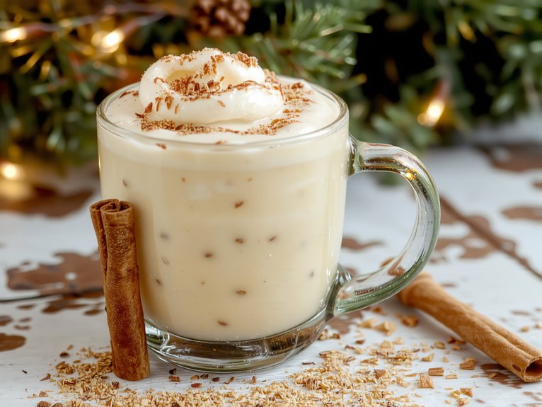 creamy festive holiday drink