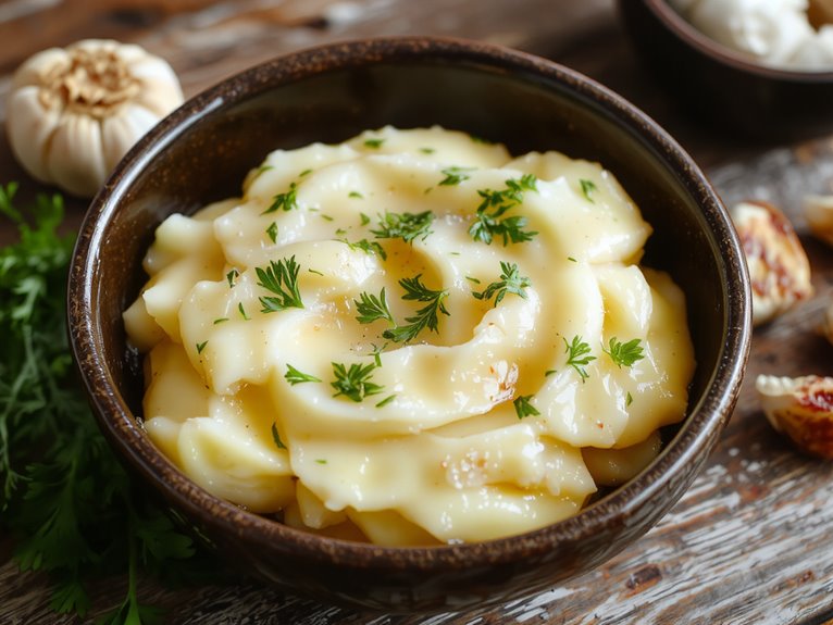 creamy garlic infused potatoes