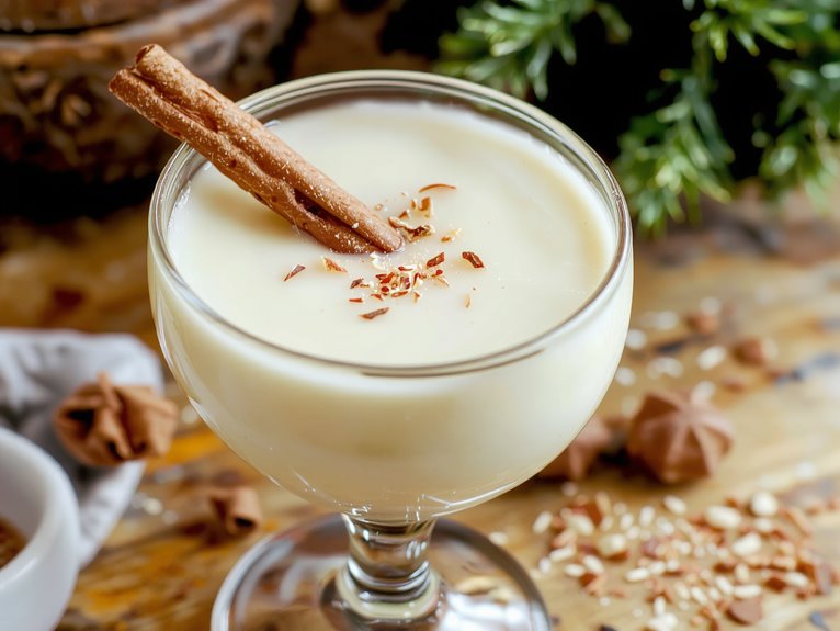 creamy holiday spiced drink