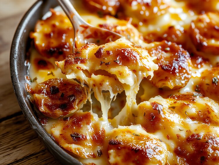 creamy layered potato dish