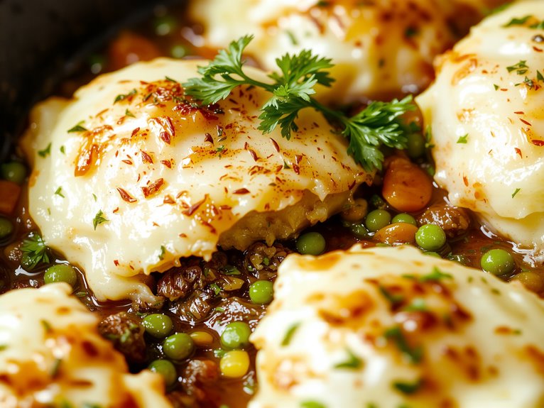 creamy mashed potato topping