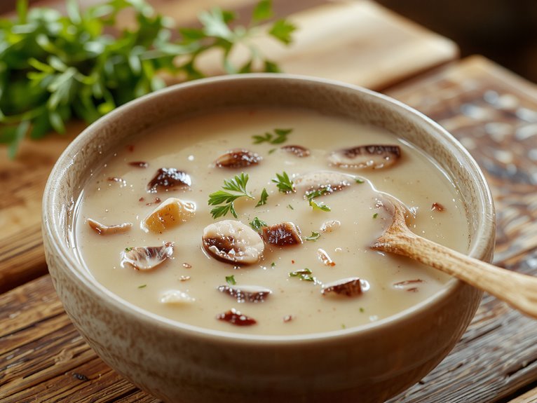 creamy mushroom soup