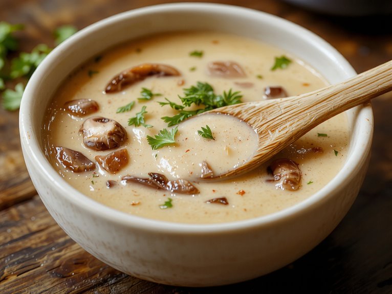 creamy mushroom soup recipe