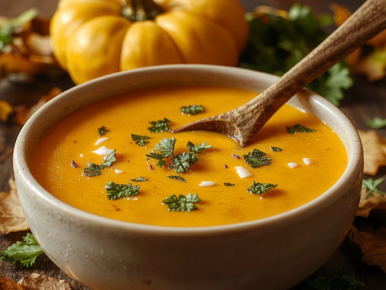 creamy pumpkin aromatic comfort
