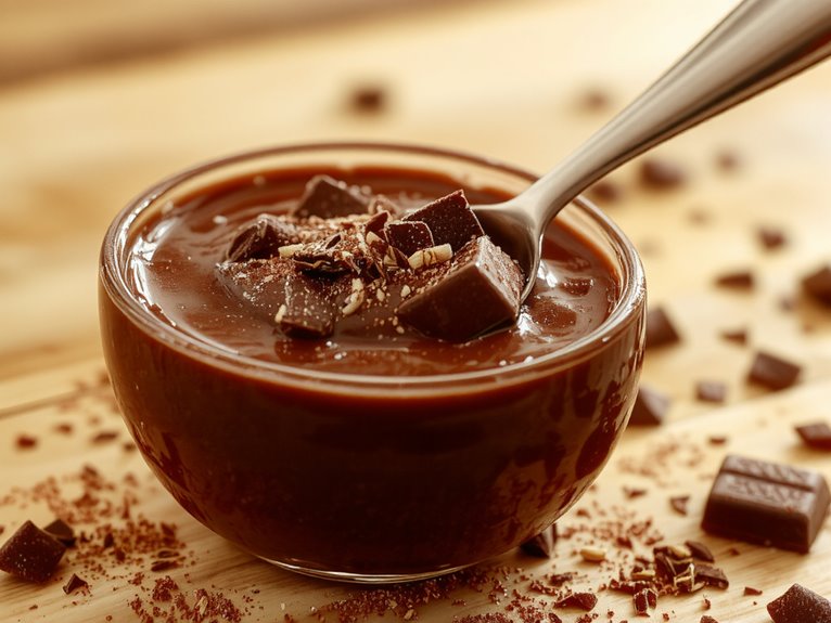 creamy rich chocolate dessert