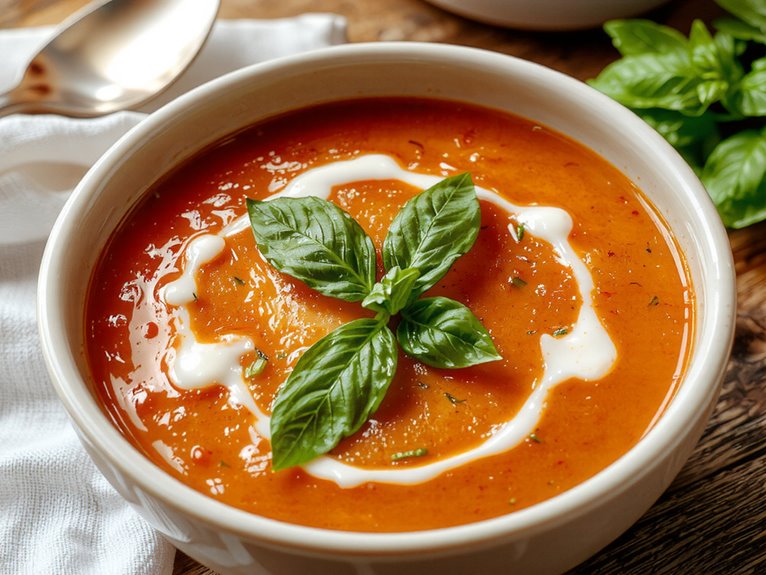 creamy tomato basil soup