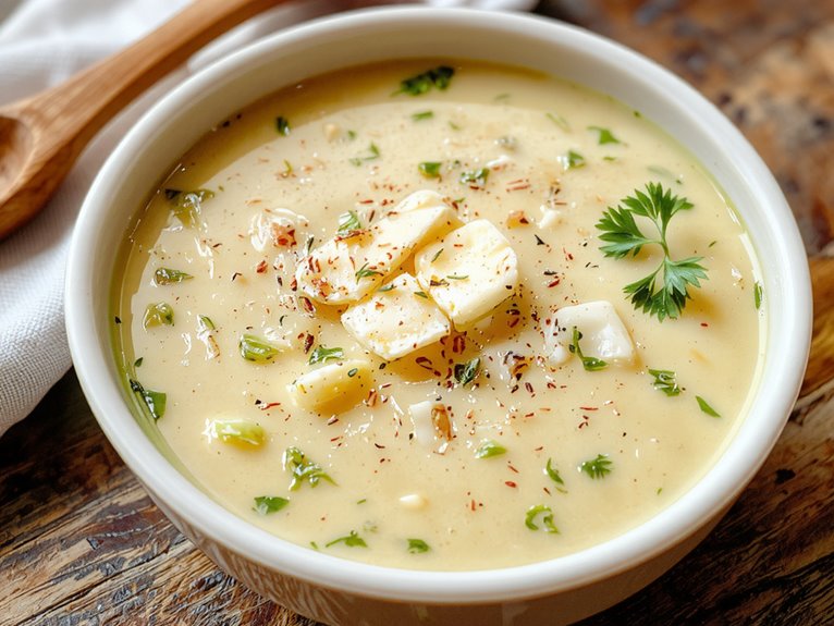 creamy vegetarian broccoli soup