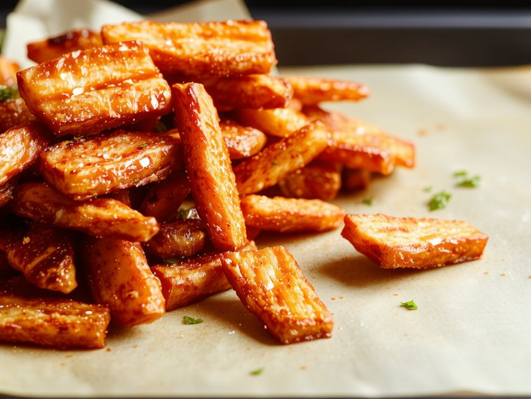 crispy baked sweet potatoes