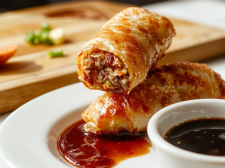 crispy fried egg rolls