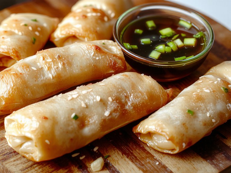 crispy pork egg rolls