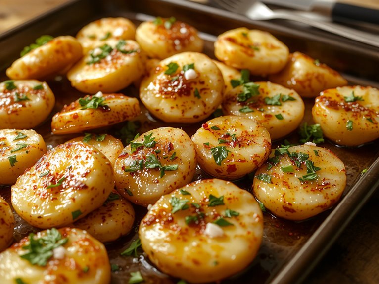 crispy smashed tender potatoes