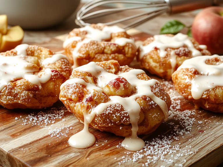 delicious fried apple pastry