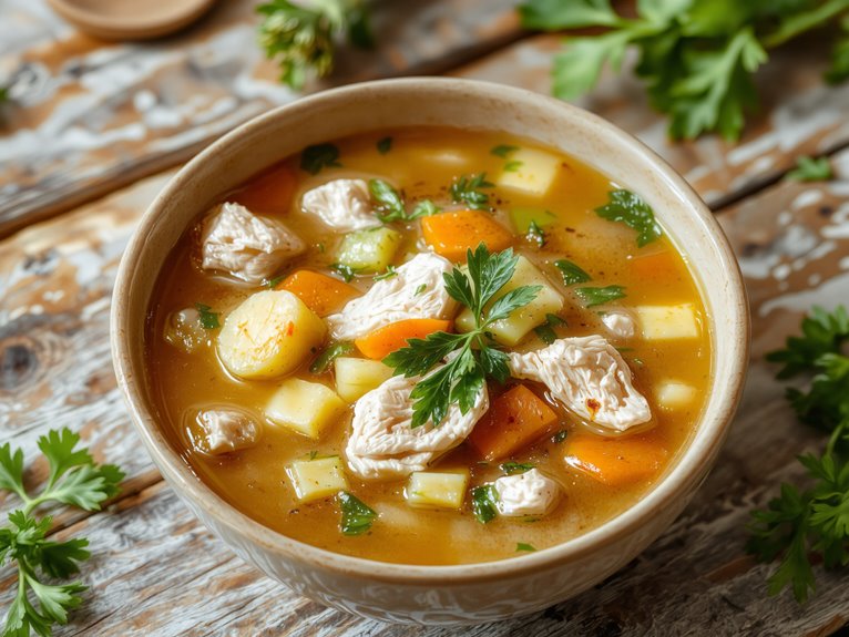 flavorful chicken broth recipe