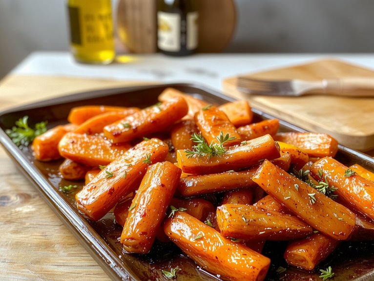 flavorful roasted carrot preparation