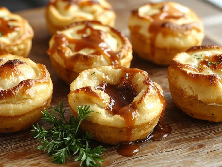 fluffy golden british pastry