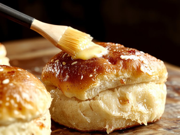 fluffy homemade bread rolls